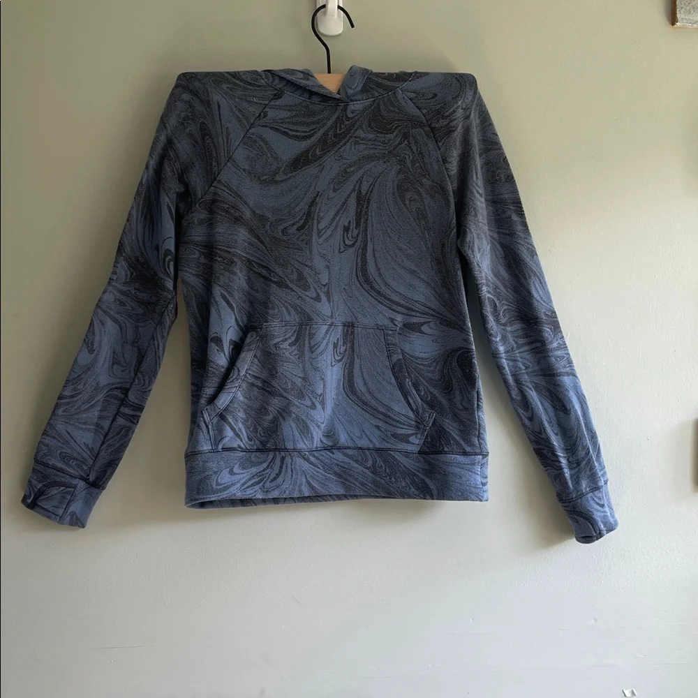 Blue Marble Pattern Sweatshirt